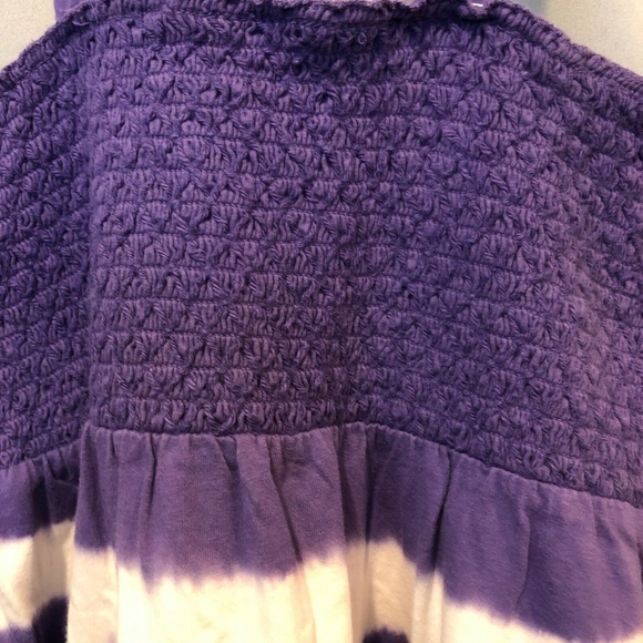 Set of 2 TIE DYE Smocked Girls Sundresses PURPLE AQUA Sisters Twins Sizes 8 10 - Picture 9 of 12